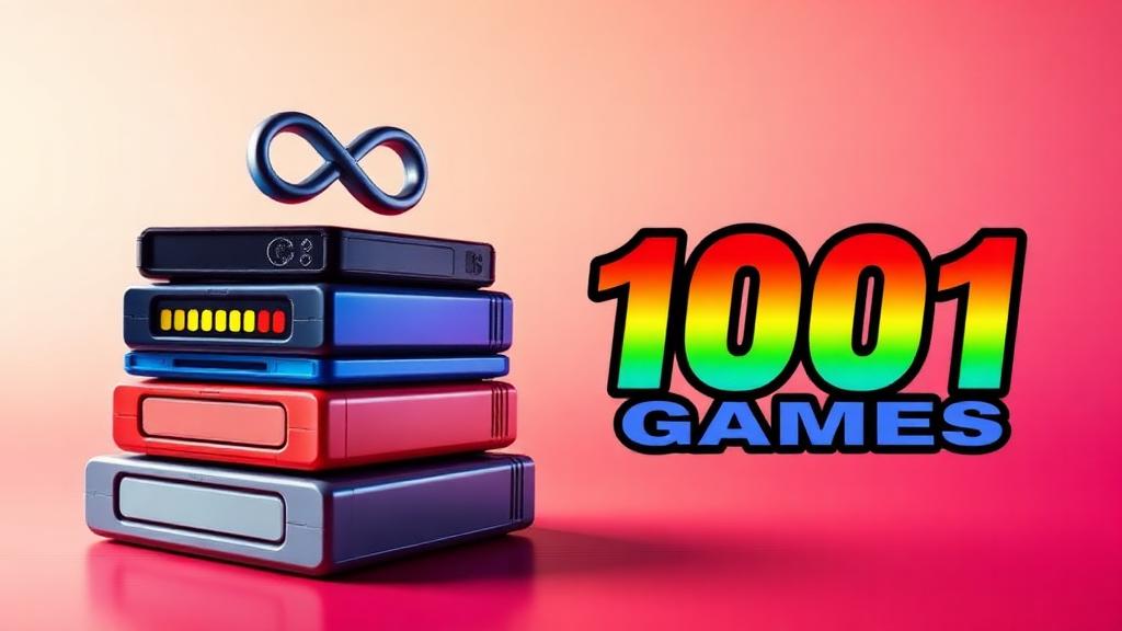 1001 Games — browser game website preview