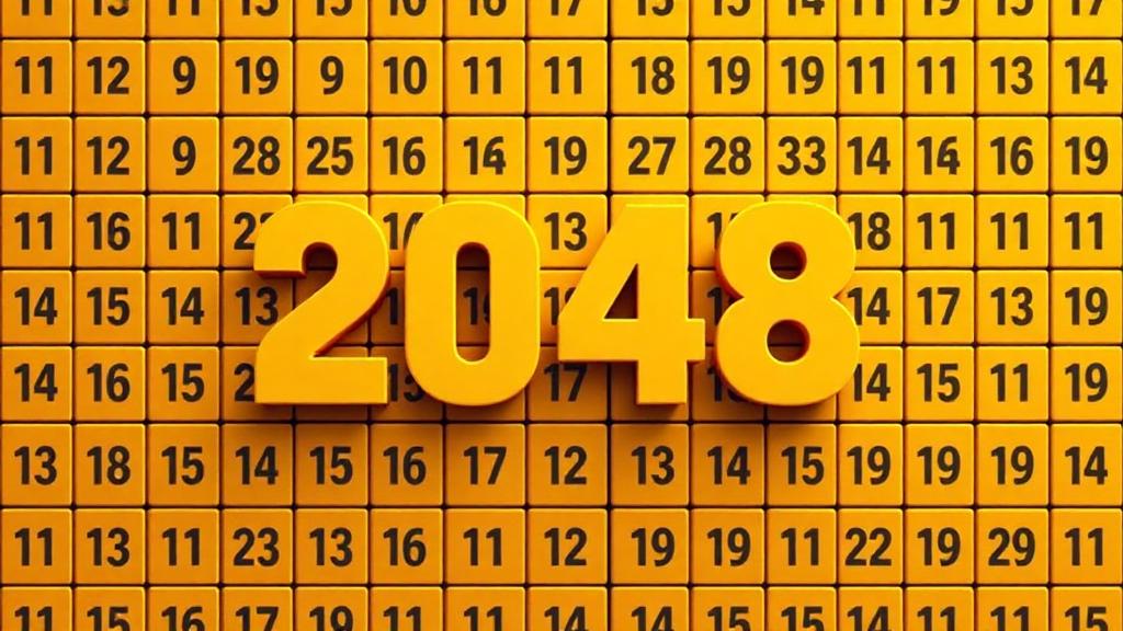 2048 — browser game website preview