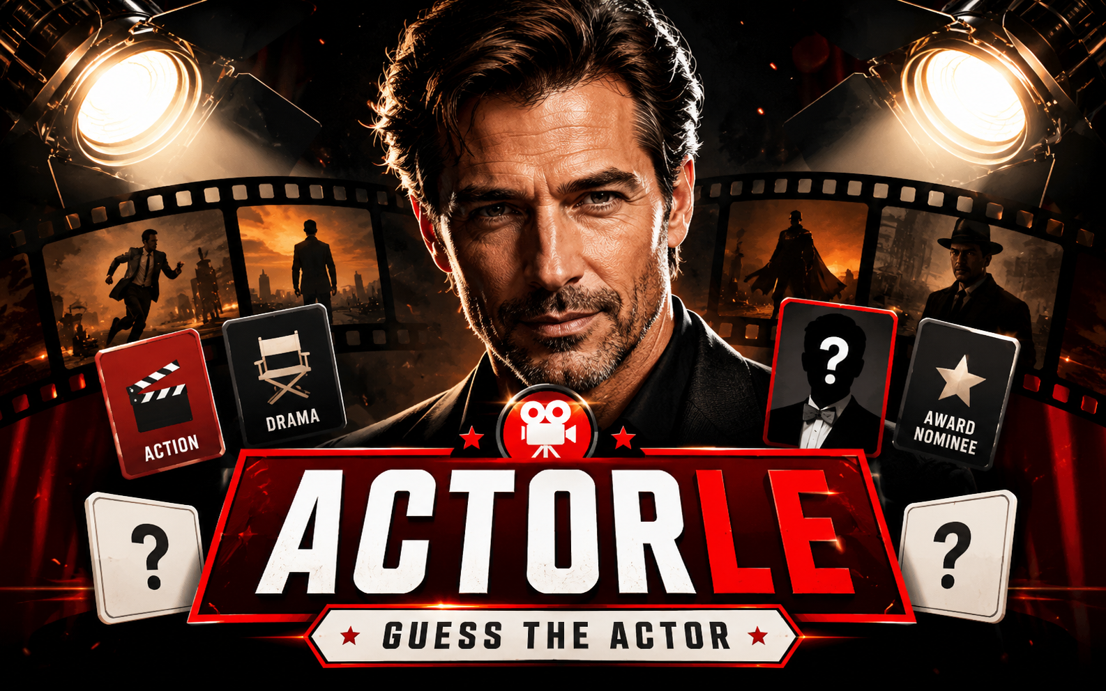Actorle — browser game website preview