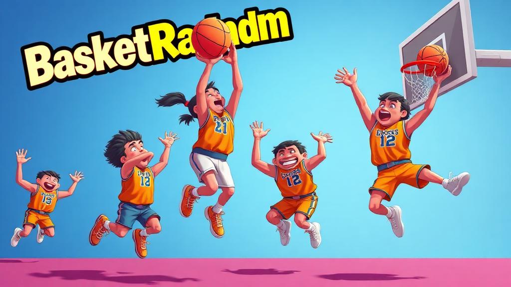 BasketRandom — browser game website preview