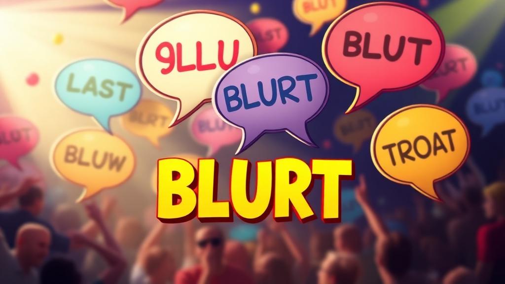 Blurt — browser game website preview