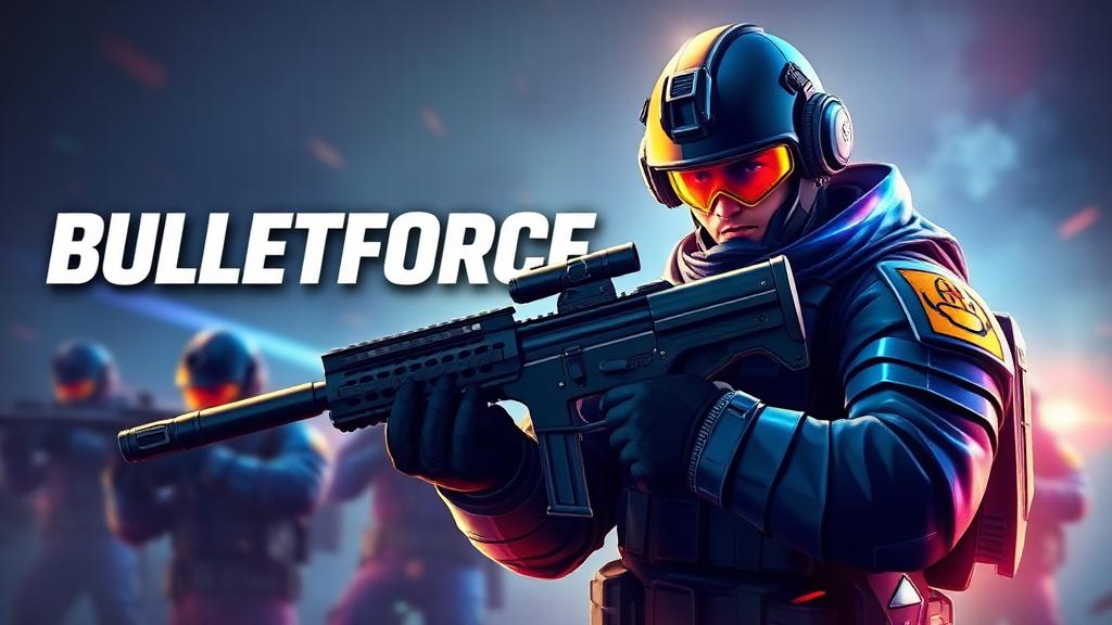 BulletForce — browser game website preview