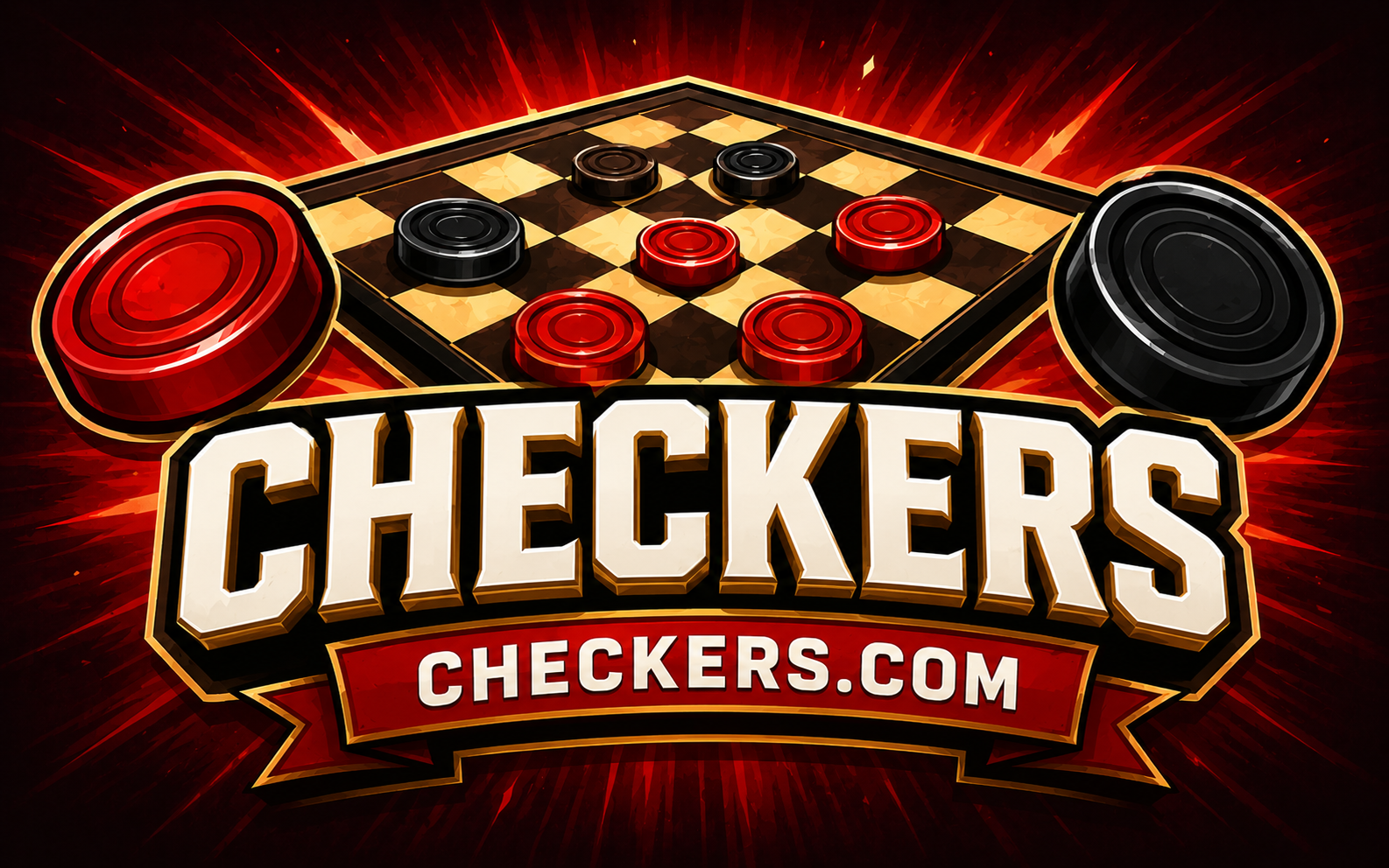 Checkers — browser game website preview