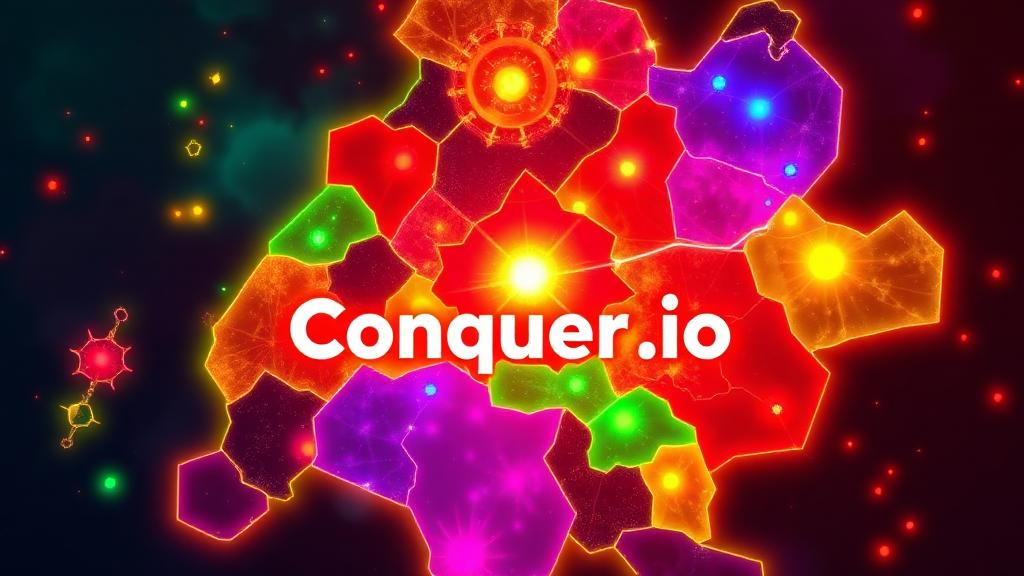 Conquer.io — browser game website preview