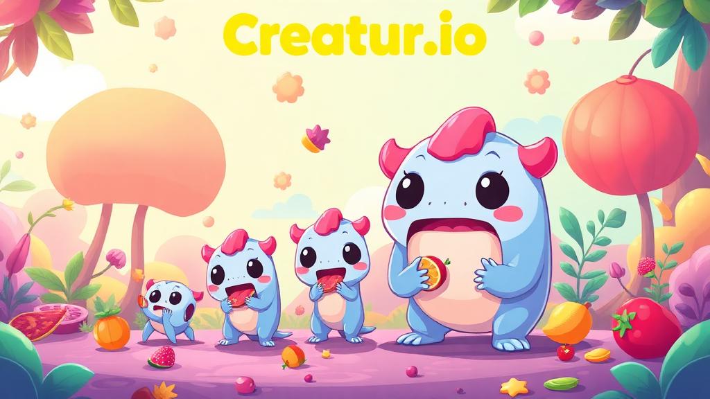 Creatur.io — browser game website preview
