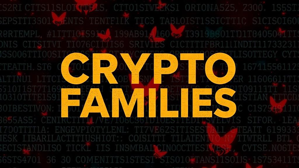 CryptoFamilies — browser game website preview