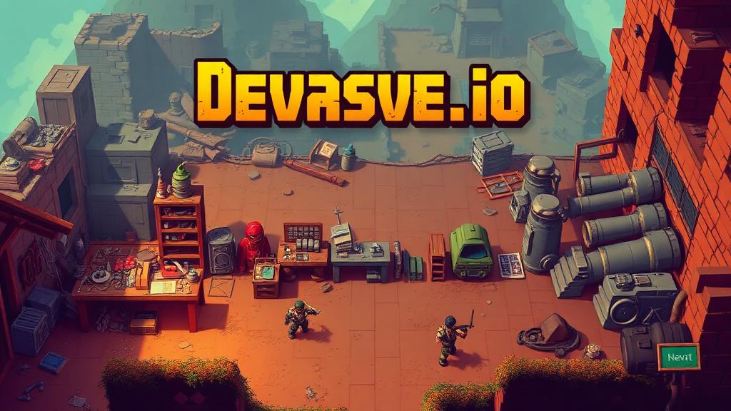 Devast.io — browser game website preview