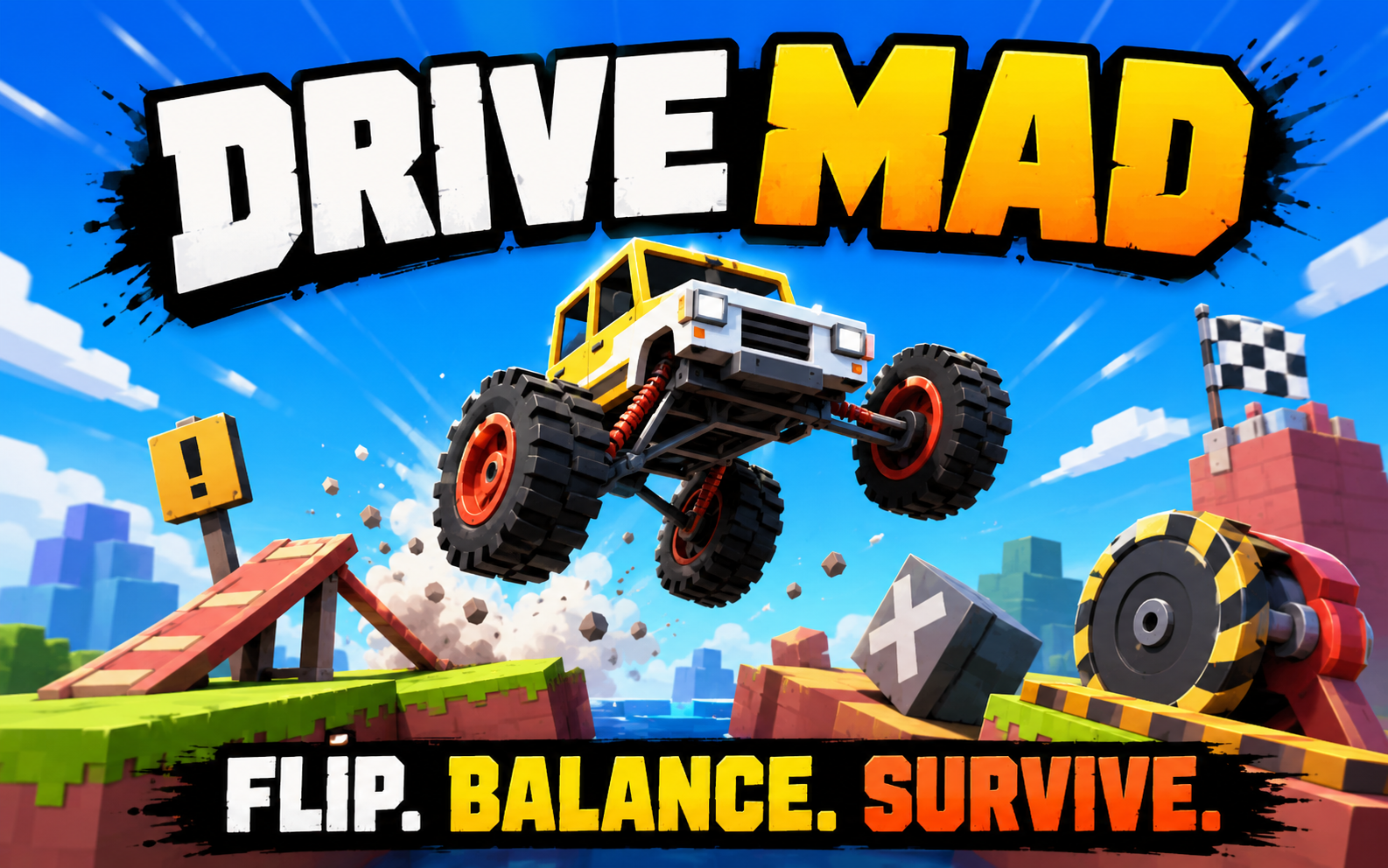 Drive Mad — browser game website preview