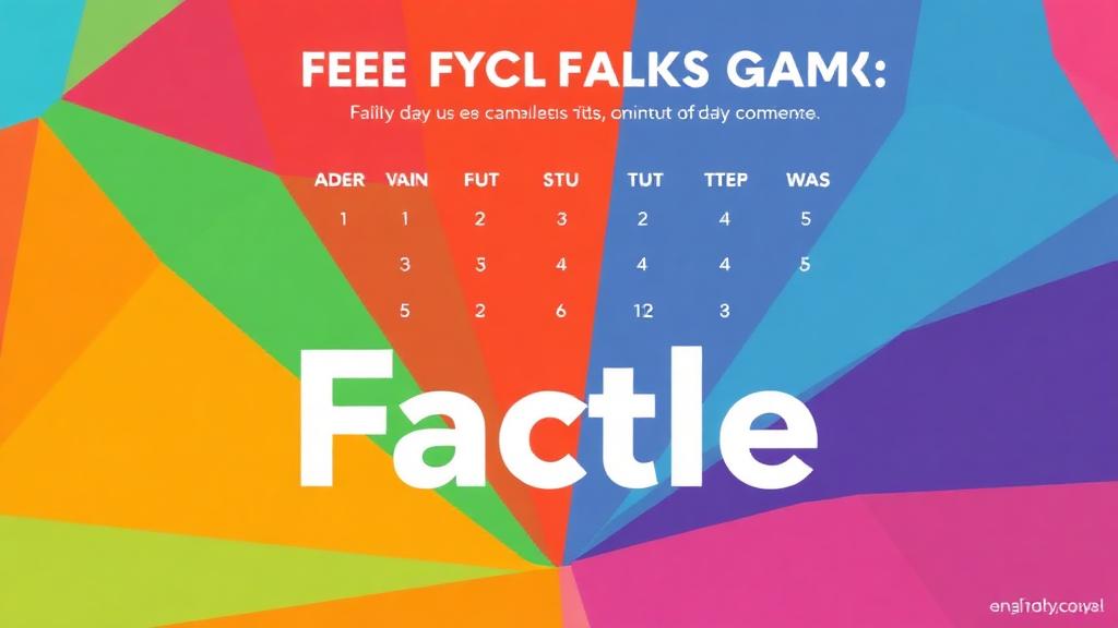 Factle — browser game website preview