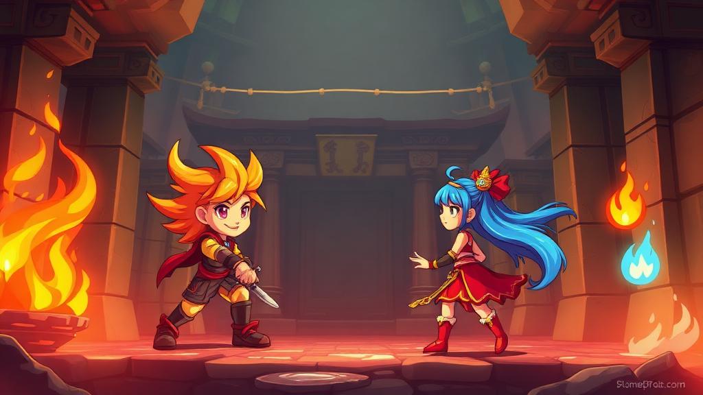 Fireboy and Watergirl — browser game website preview