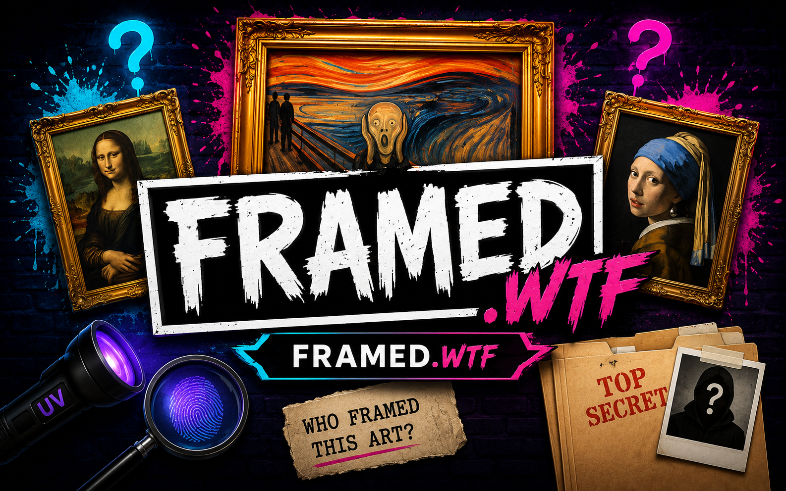 Framed.wtf — browser game website preview