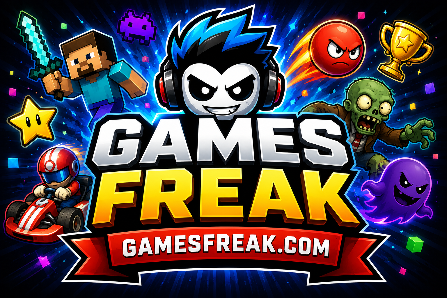 GamesFreak — browser game website preview