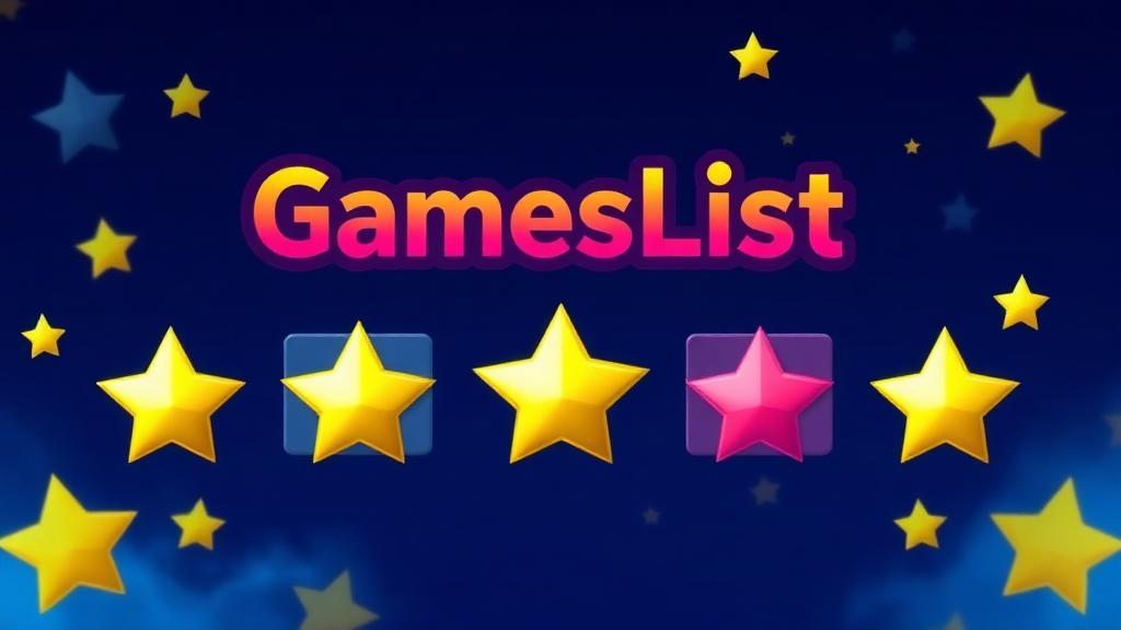 GamesList — browser game website preview