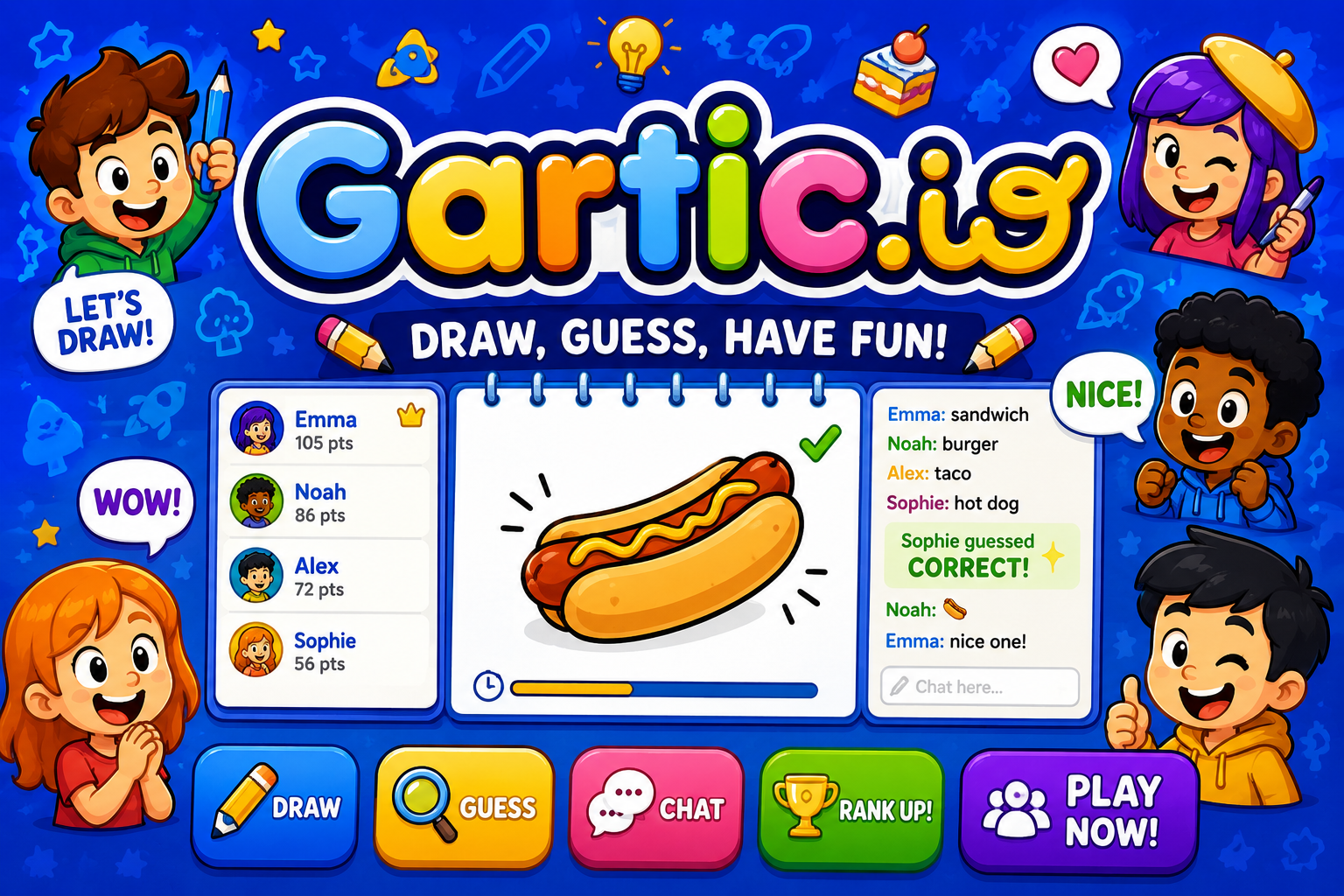 Gartic.io — browser game website preview