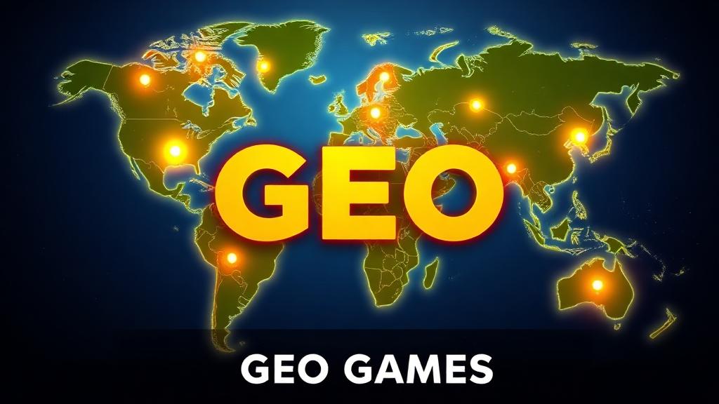 GeoGames — browser game website preview
