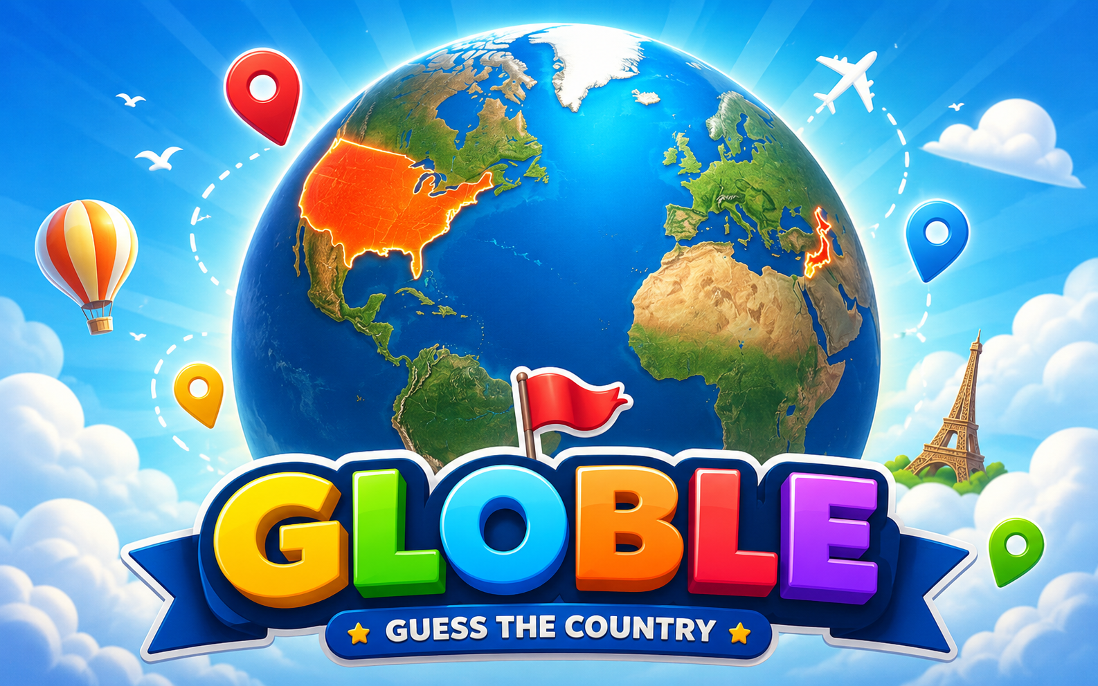 Globle — browser game website preview