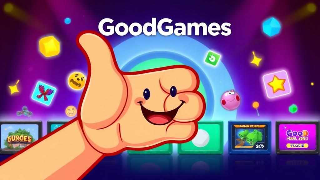 GoodGames — browser game website preview