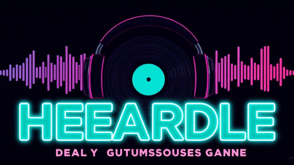Heardle — browser game website preview