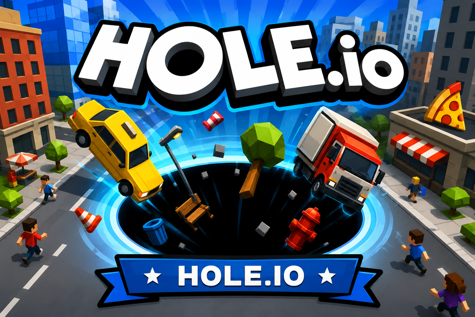 Hole.io — browser game website preview