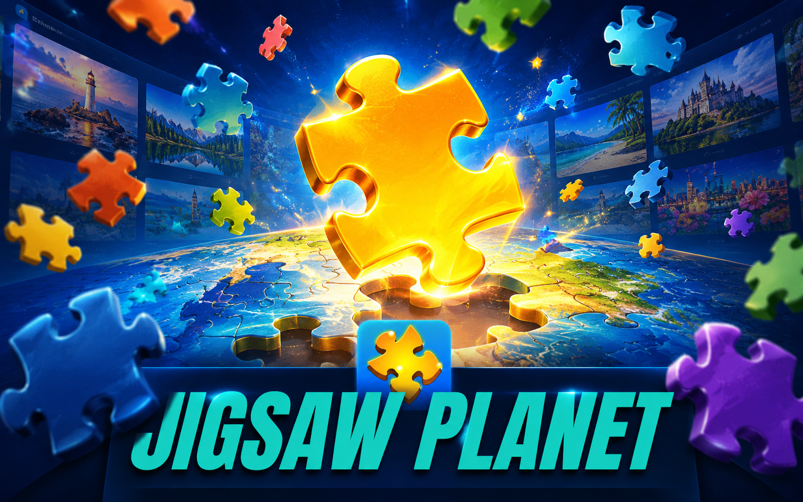 Jigsaw Planet — browser game website preview