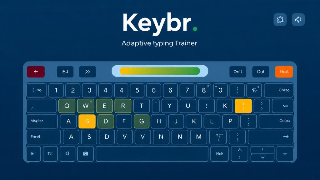 Keybr — browser game website preview