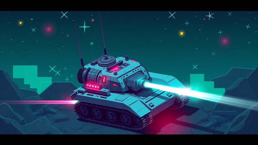 LaserTank — browser game website preview