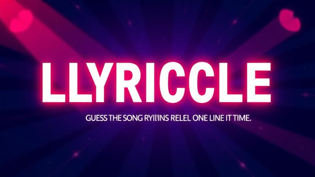 Lyricle — browser game website preview