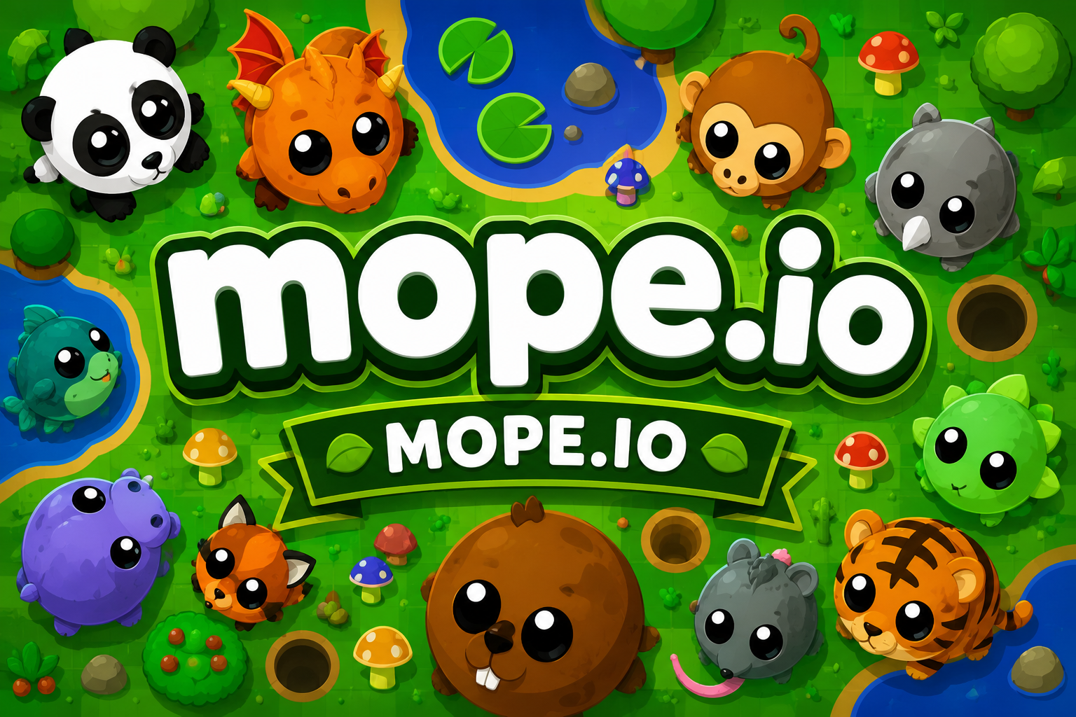 Mope.io — browser game website preview