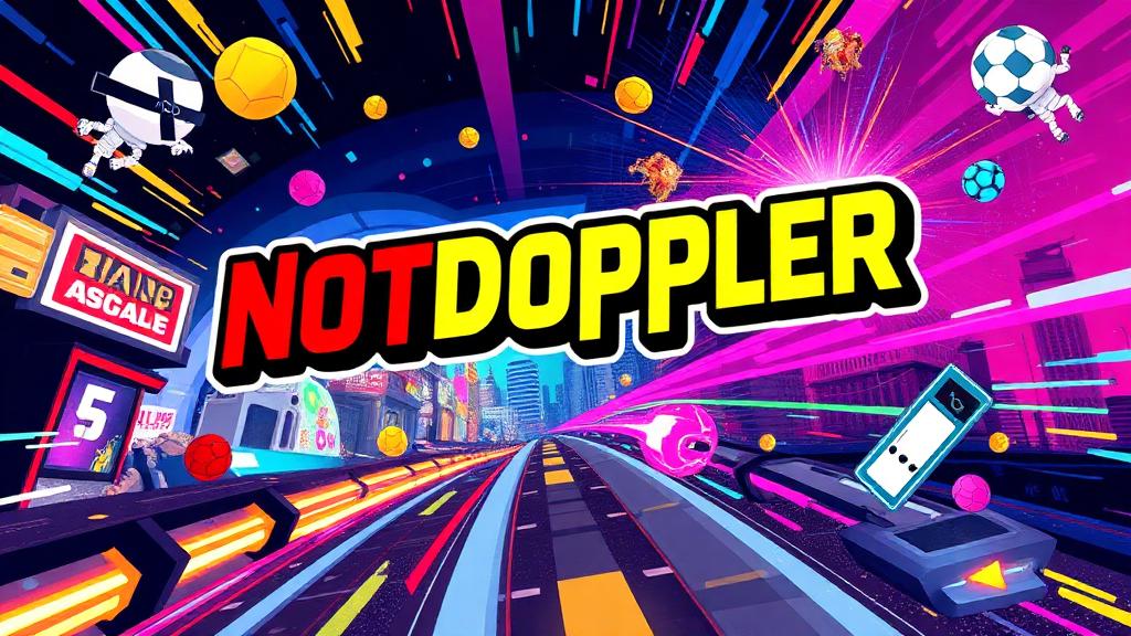 NotDoppler — browser game website preview