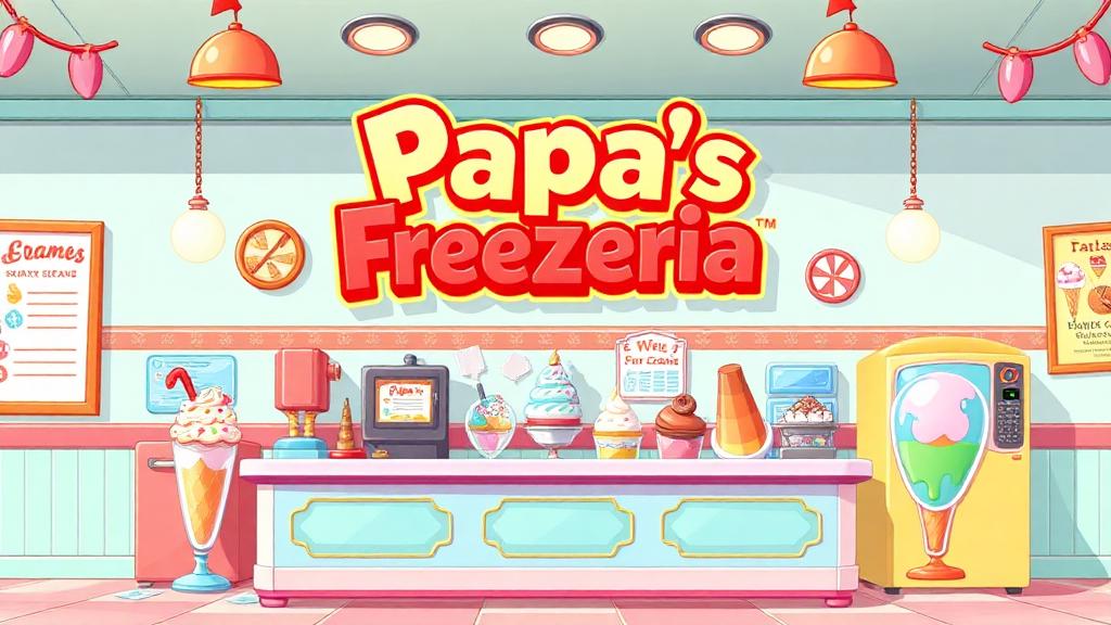 Papa's Freezeria — browser game website preview