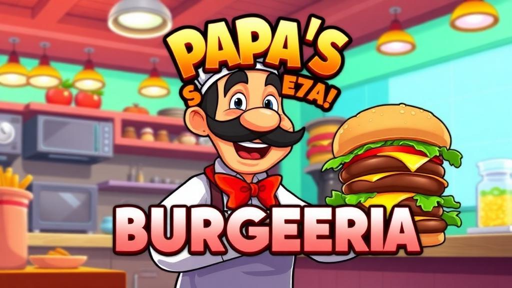 PapasBurgeria — browser game website preview