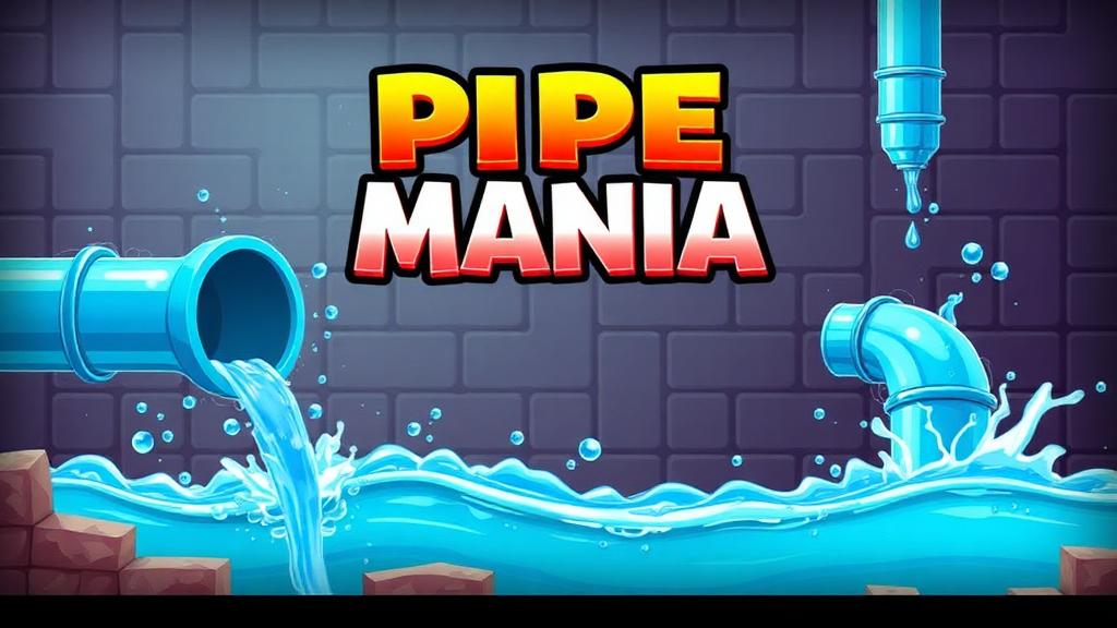 PipeManiaOnline — browser game website preview