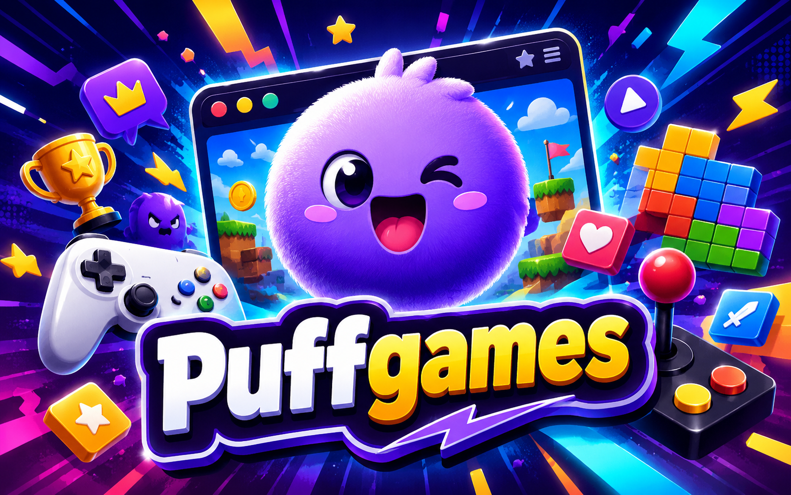 Puffgames — browser game website preview