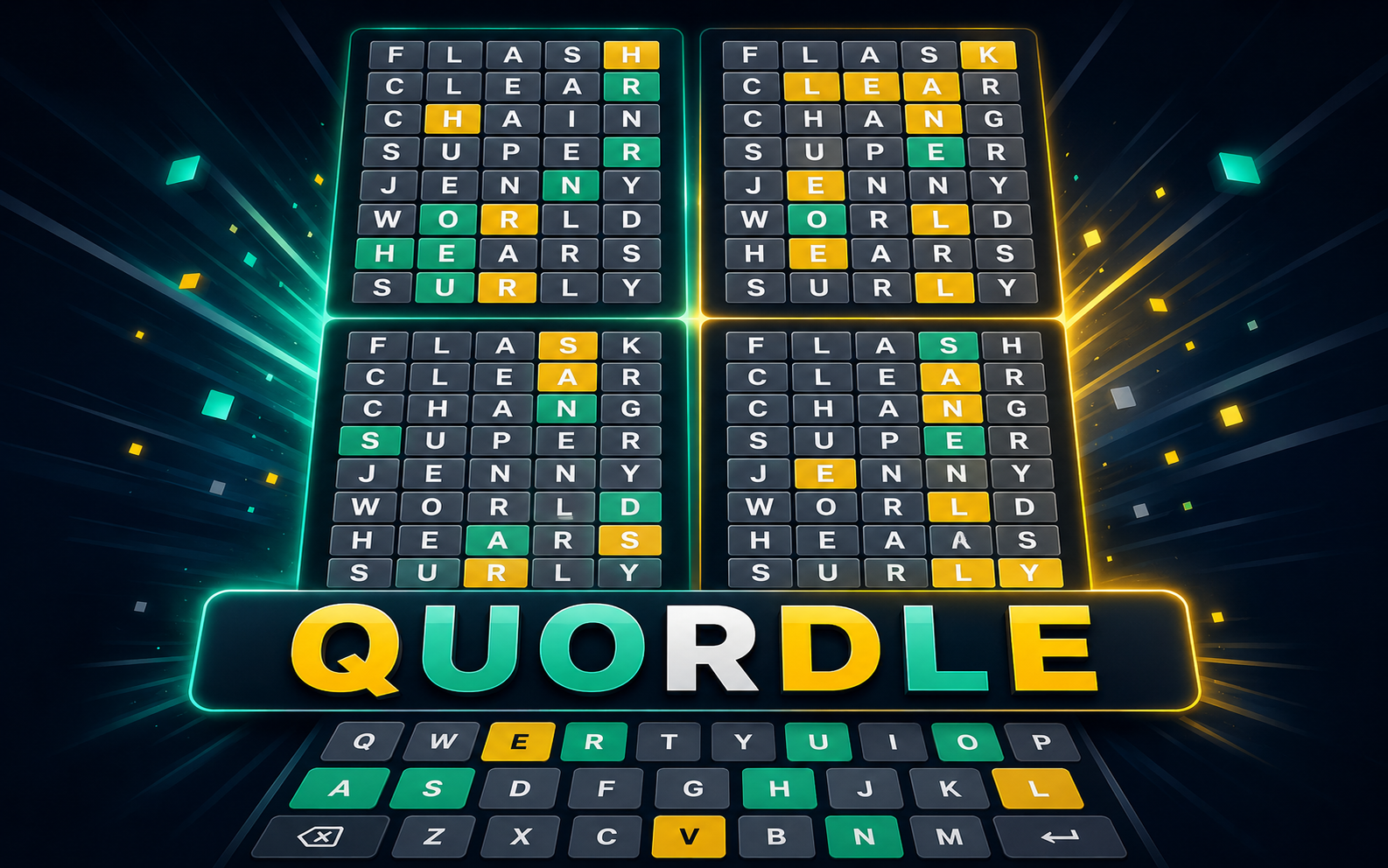 Quordle — browser game website preview