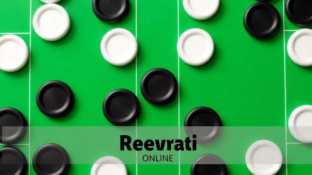 Reversi Online — browser game website preview