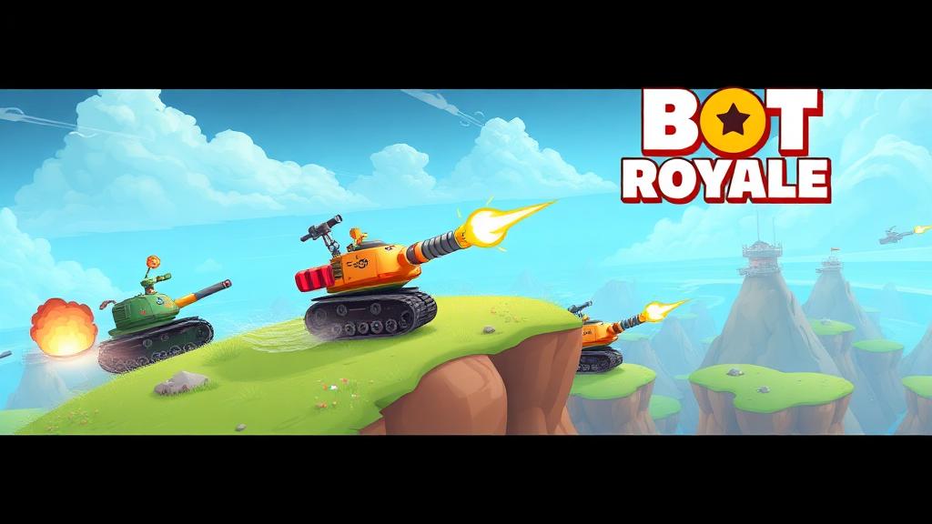 Rocket Bot Royale — browser game website preview