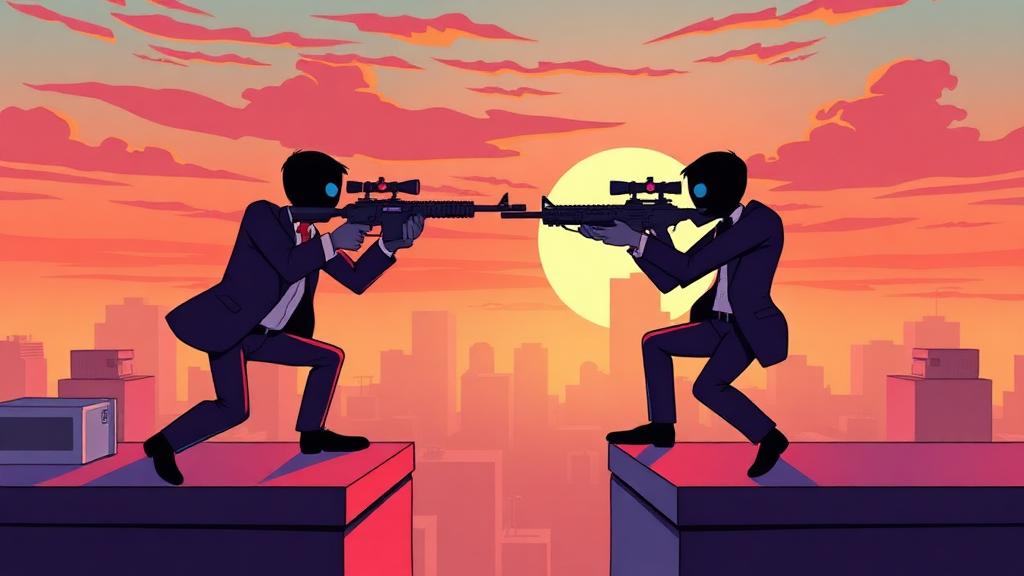 RooftopSnipers — browser game website preview