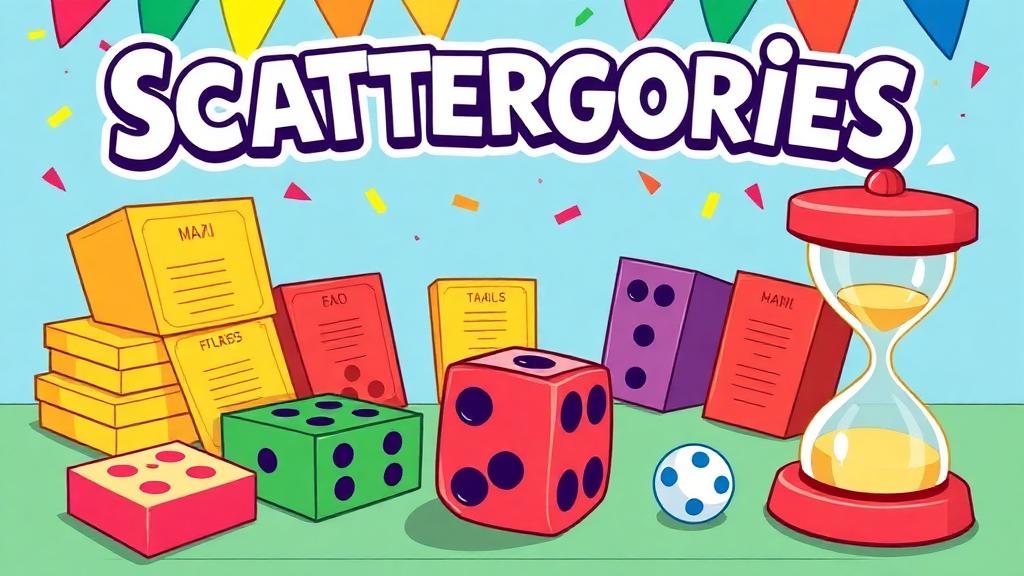 Scattergories Online — browser game website preview