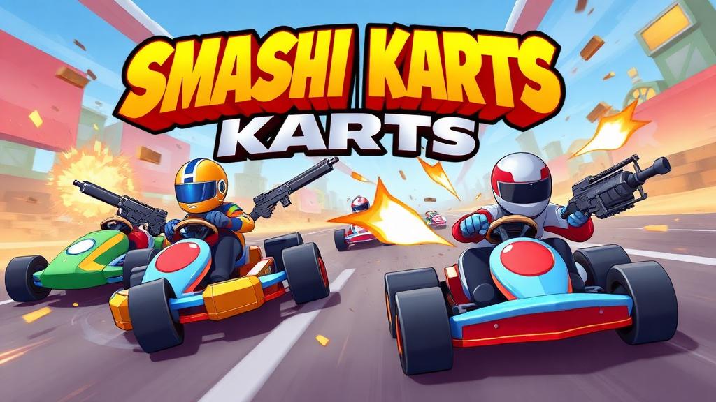 Smash Karts — browser game website preview