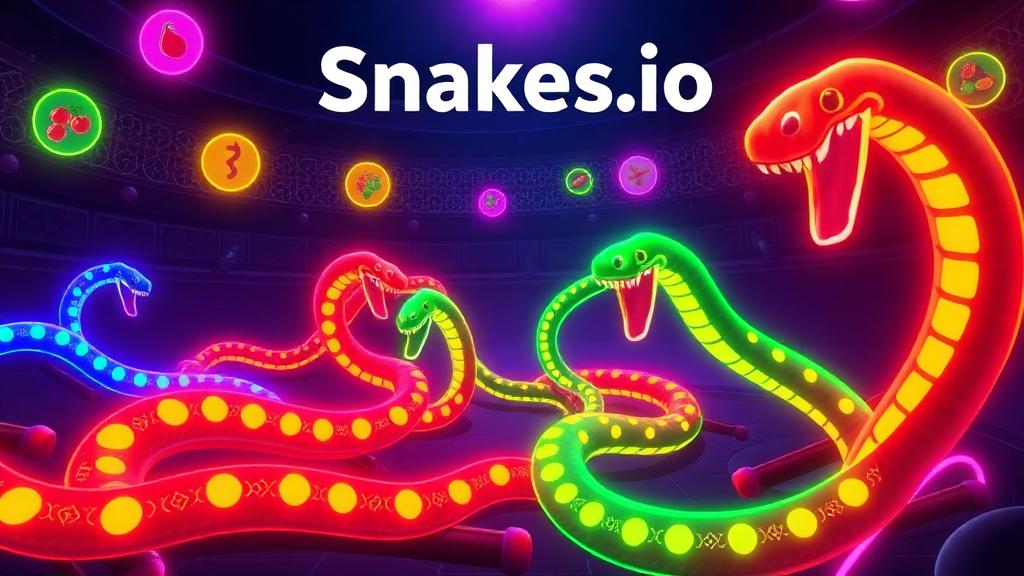 Snakes2.io — browser game website preview