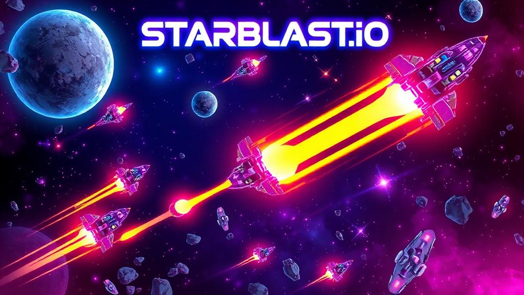 Starblast.io — browser game website preview