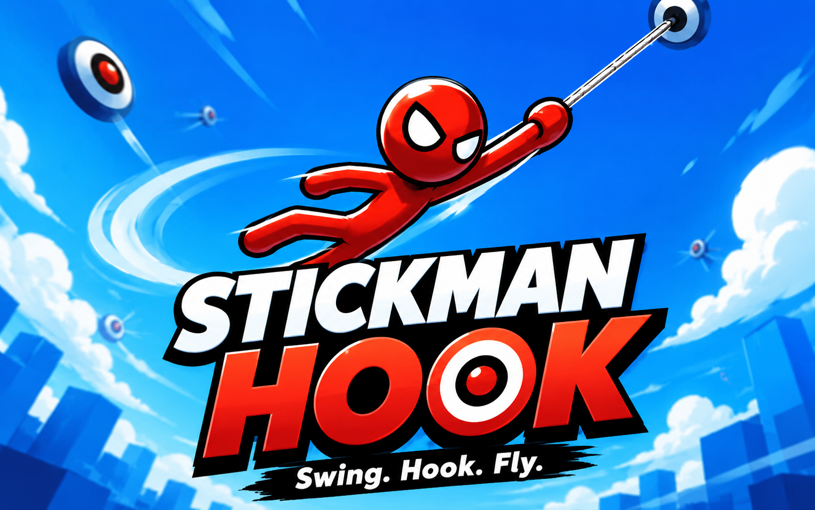 Stickman Hook — browser game website preview