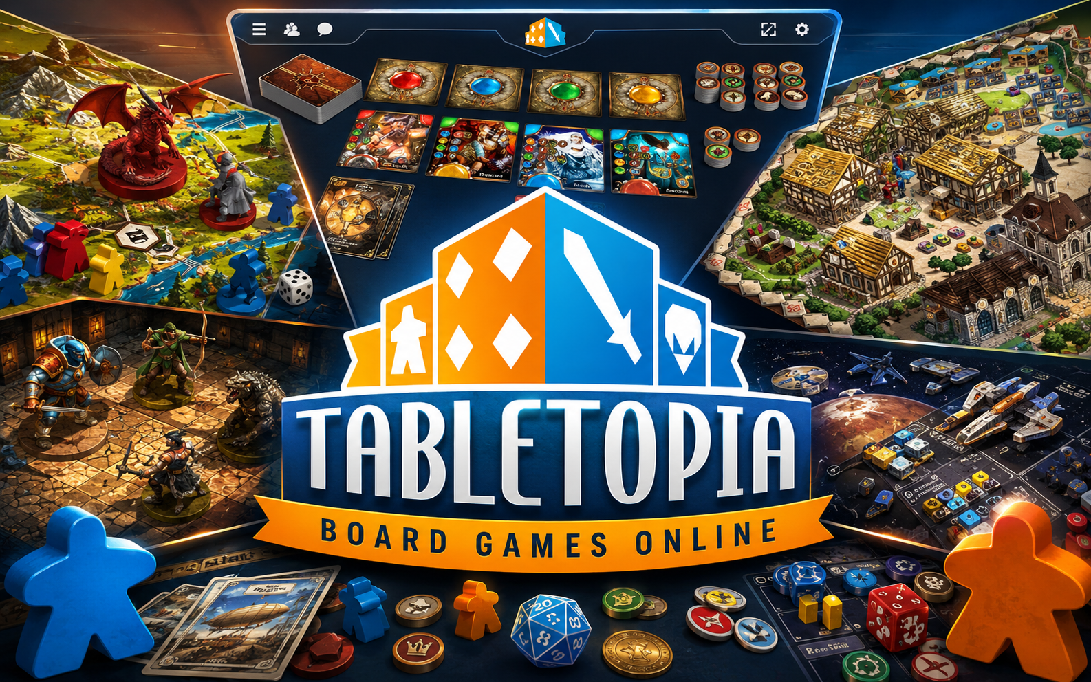 Tabletopia — browser game website preview