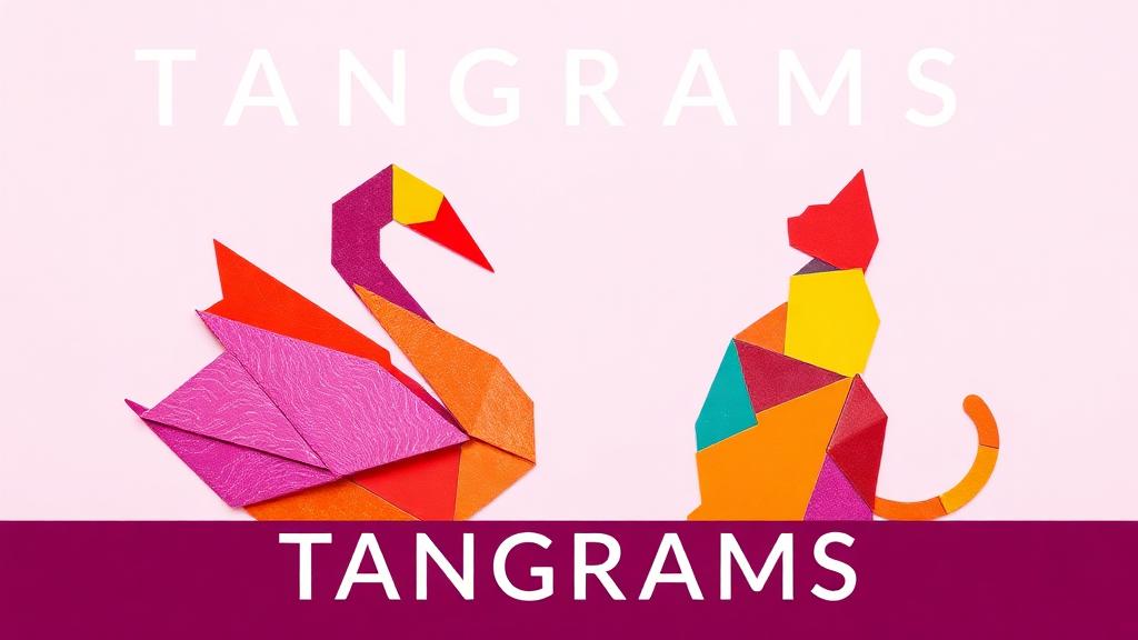 Tangrams — browser game website preview