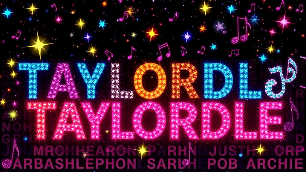 Taylordle — browser game website preview