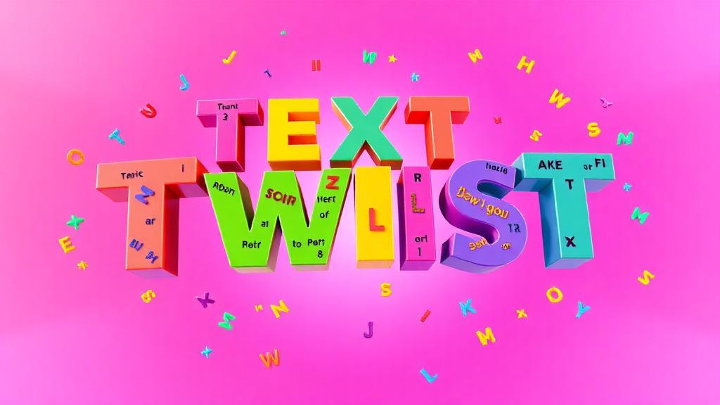 Text Twist Online — browser game website preview