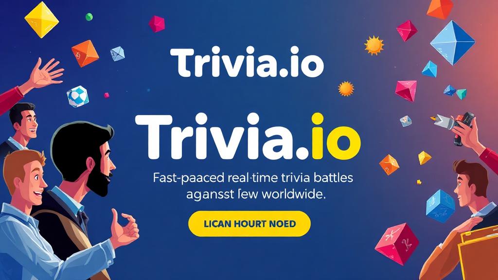 Trivia.io — browser game website preview