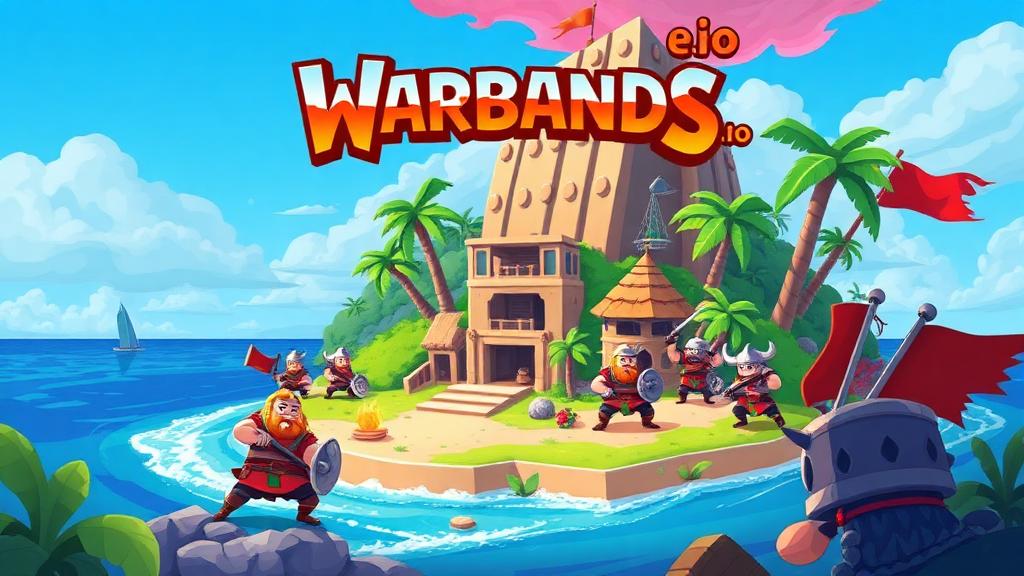 Warbands.io — browser game website preview