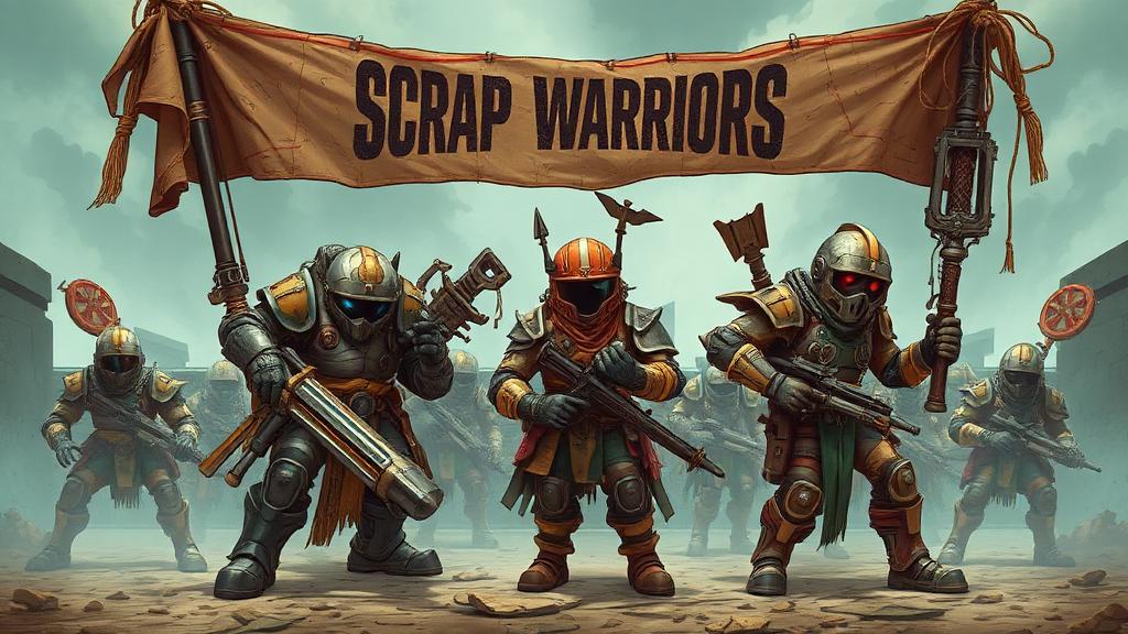 Warscrap.io — browser game website preview
