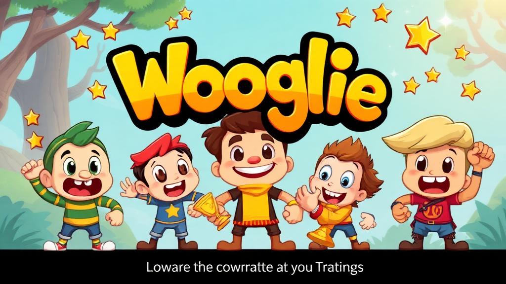 Wooglie — browser game website preview